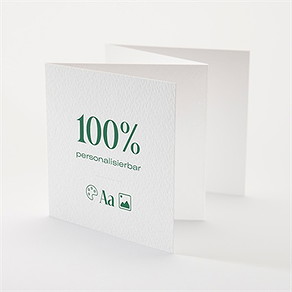 Dankeskarte Hochzeit blanco - 10x10cm (n83118)