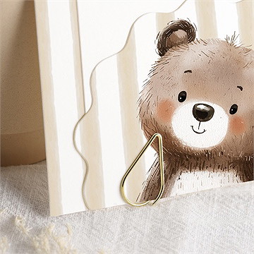 Einladung Taufe Gestreifter Bär - vue 2