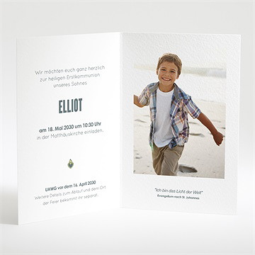 Einladung Kommunion Heiliges Herz - vue 2