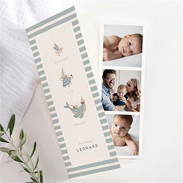 Einladung Taufe Meer Und Streifen