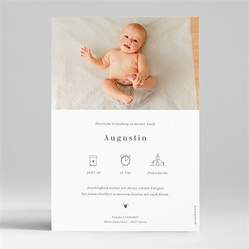 Einladung Taufe Fotovielzahl - Vue 2
