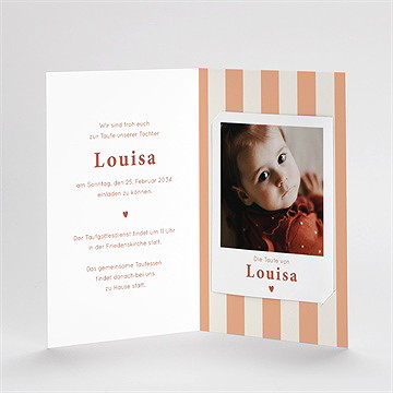 Einladung Taufe Vintagestreifen - vue 3