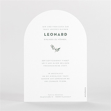 Einladung Taufe Kleine Kirche - vue 2