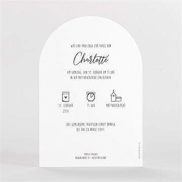 Einladung Taufe Ein Bunter Mix Halbrund - vue 2