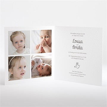 Einladung Taufe Kleine Schwestern - vue 2