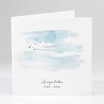 Trauerkarte Blauer himmel