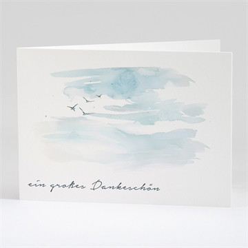 Trauerdanksagung Blauer himmel