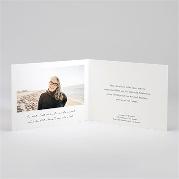 Trauerdanksagung Blauer Himmel - vue 2