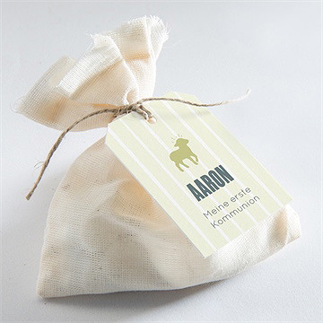 Geschenkanhänger Kommunion Lamm - vue 2