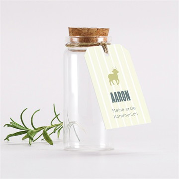 Glasfläschchen mit Anhänger