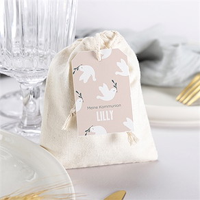 Geschenkbeutel Kommunion flug der tauben