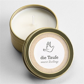 Kerze Taufe zwillingsillustrationen