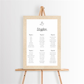 Sitzplan Taufe zwillingsillustrationen