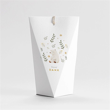Geschenkbox Taufe Weißer Bär - Schachtel - vue 4