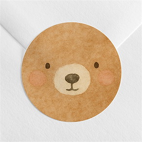 Sticker Geburt kuschelbär