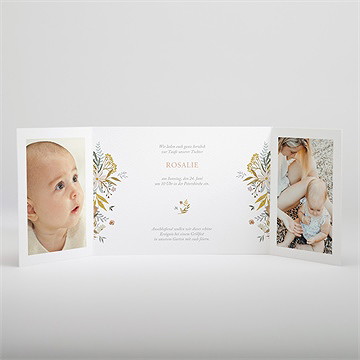 Einladung Taufe Freude Pur - Klappkarte - vue 2