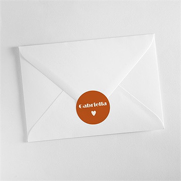 Sticker Geburt Terrakottastreifen - vue 3