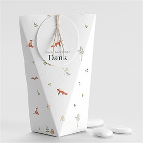 Geschenkbox Taufe wald - schachtel