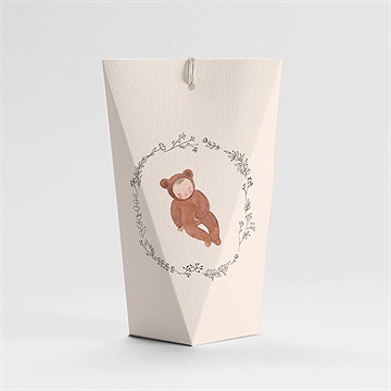 Geschenkbox Taufe Teddybär - Schachtel - vue 4