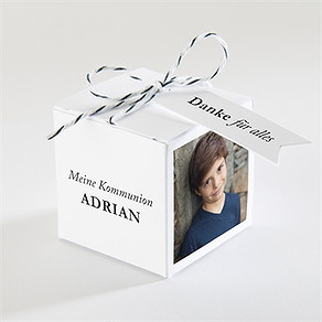 Geschenkbox Kommunion kleine taube