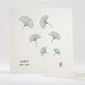 Trauerkarte ginkgo