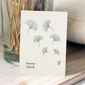 Trauerdanksagung ginkgo