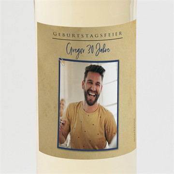 Flaschenetikett Geburtstag Geburtstagstelegramm - magnet