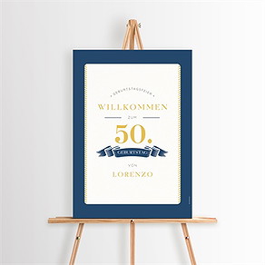 Willkommensschild Geburtstag reisepass zum geburtstag 50