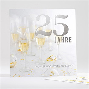 Einladung Hochzeitsjubiläum silberhochzeit
