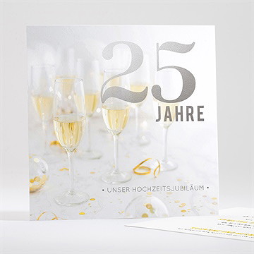 Einladung Hochzeitsjubiläum Silberhochzeit