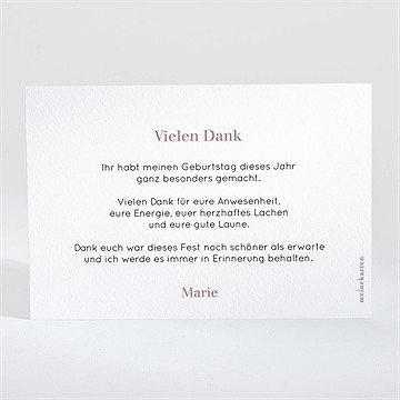 Dankeskarte Geburtstag Foto 18 Jahre - vue 2