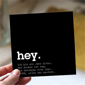 Dankeskarte Geburtstag Hey 40 Jahre