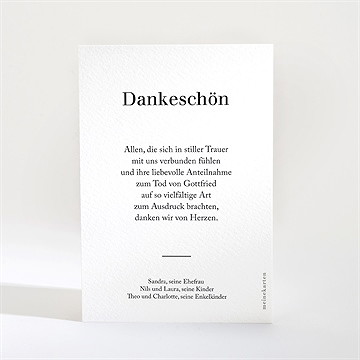 Trauerdanksagung Klassisch Hochformat - vue 2