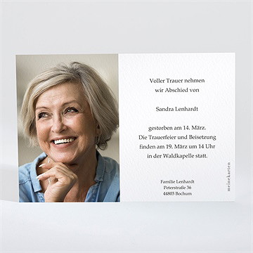 Trauerkarte Pusteblumen - vue 2