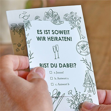 Hochzeitseinladung Bist Du Dabei?