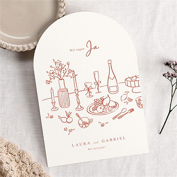 Hochzeitseinladung Italienisches Dolce Vita