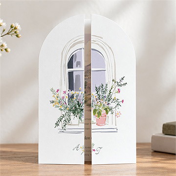 Hochzeitseinladung Fenster Öffne Dich