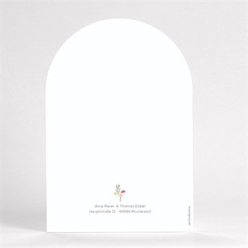 Hochzeitseinladung Fenster Öffne Dich - vue dos