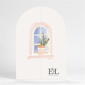Hochzeitseinladung Fenster Der Provence - vue extérieure