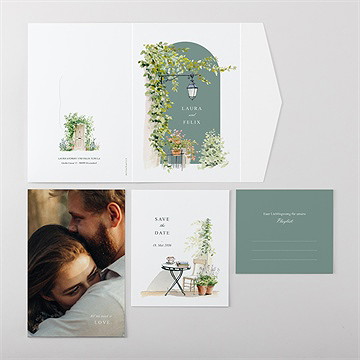 Hochzeitseinladung Gartenhochzeit - vue 4