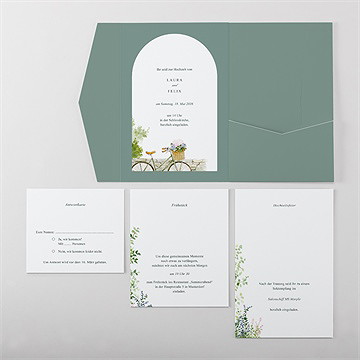 Hochzeitseinladung Gartenhochzeit - vue 5