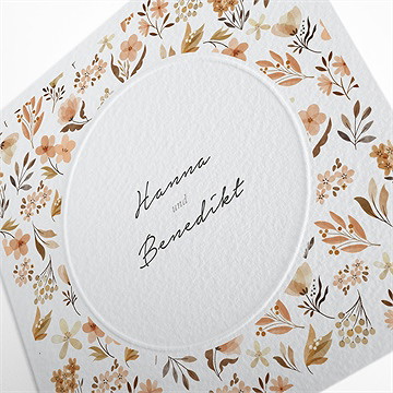 Hochzeitseinladung Herbstmotiv - vue 2