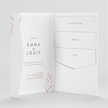 Hochzeitseinladung Bohème-Stil - vue 2