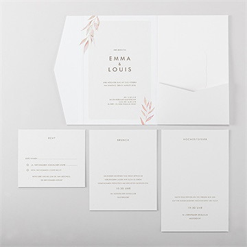 Hochzeitseinladung Bohème-Stil - vue 5
