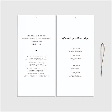 Hochzeitseinladung Fotomomente - Cartes intérieures recto