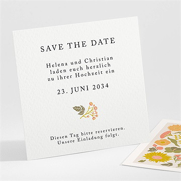 Save The Date Karte Peace And Love