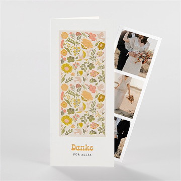 Dankeskarte Hochzeit Peace And Love