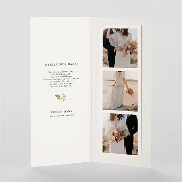 Dankeskarte Hochzeit Peace And Love - vue 2