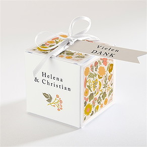 Geschenkbox Hochzeit peace and love