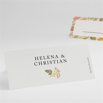 Tischkarte Hochzeit Peace and love